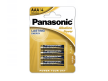 PANASONIC Bateria LR03 AAA Alkaline Power 4szt