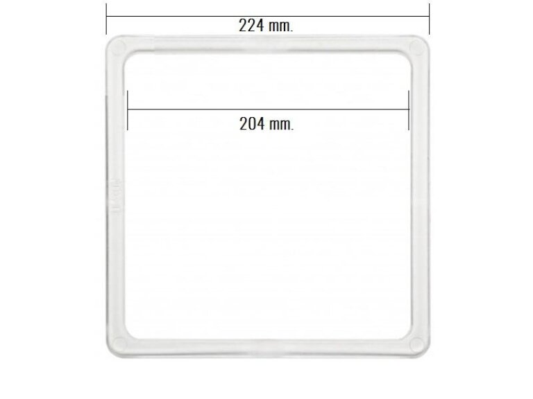 Termo kwadrat 204 x 204 mm.