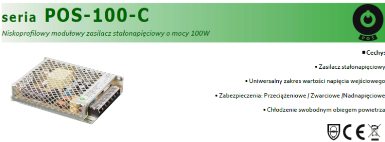 Zasilacz POS 100W 24V