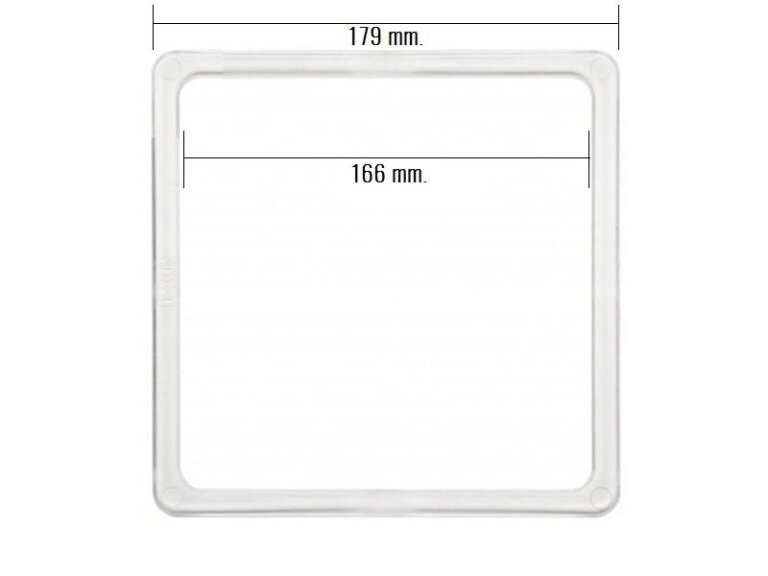 Termo kwadrat 166 x 166 mm.
